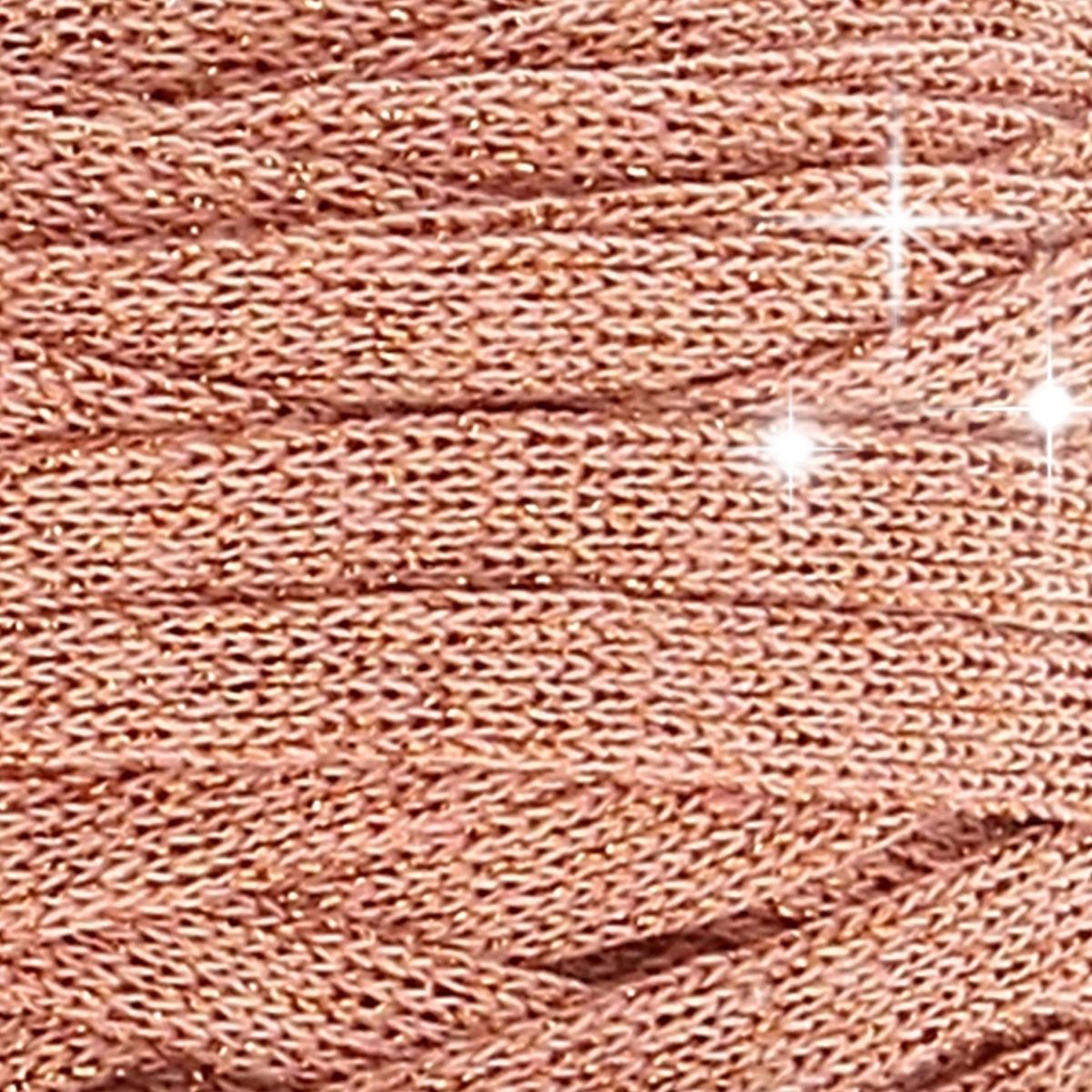 Hoooked RXL Lurex 6 RibbonXL Rose Gold 0.8 Cotton T-Shirt Yarn - 120m (393.7'), 250g