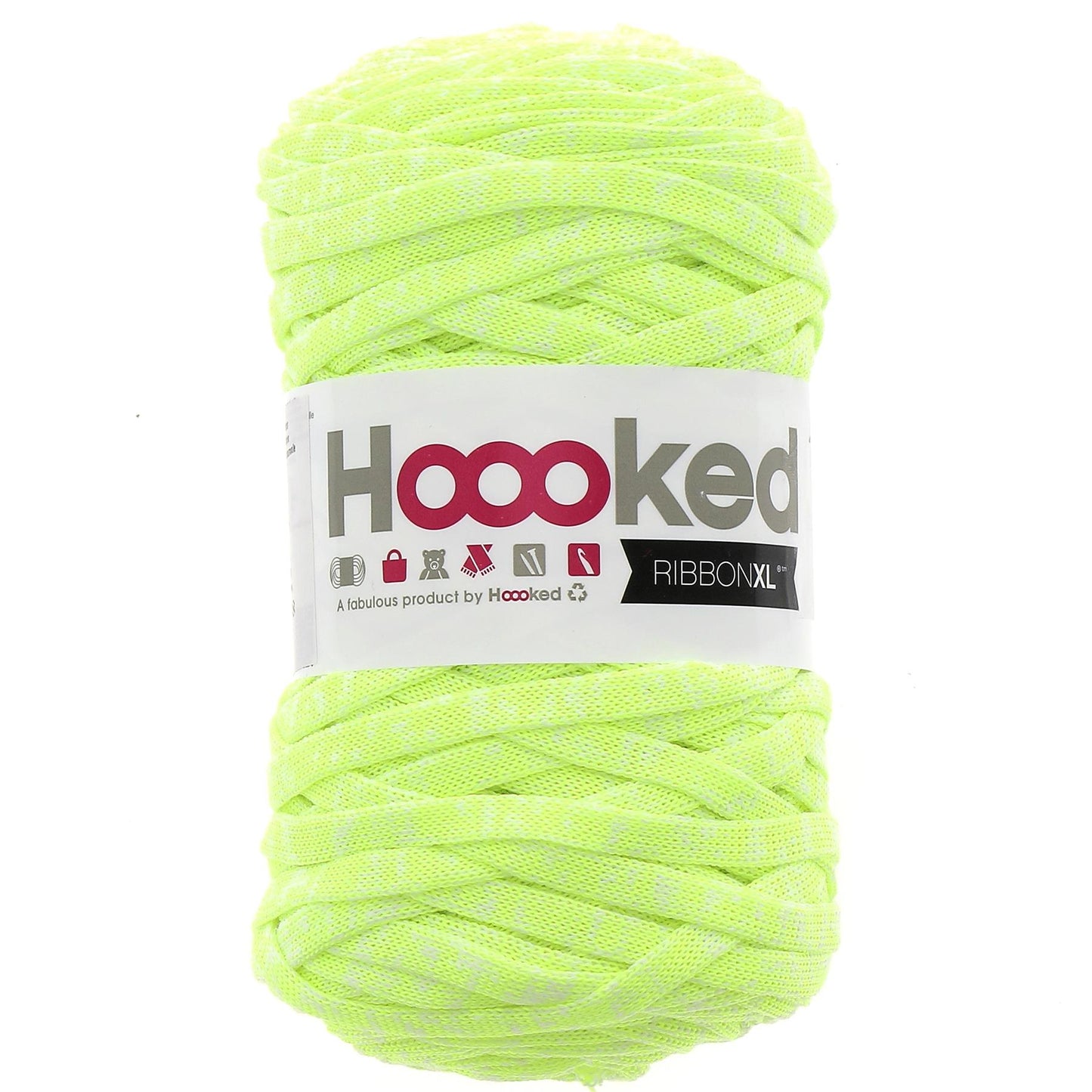 [Hoooked] RXL NEON 2 RibbonXL Neon Laser Lemon Cotton Yarn - 120M, 250g