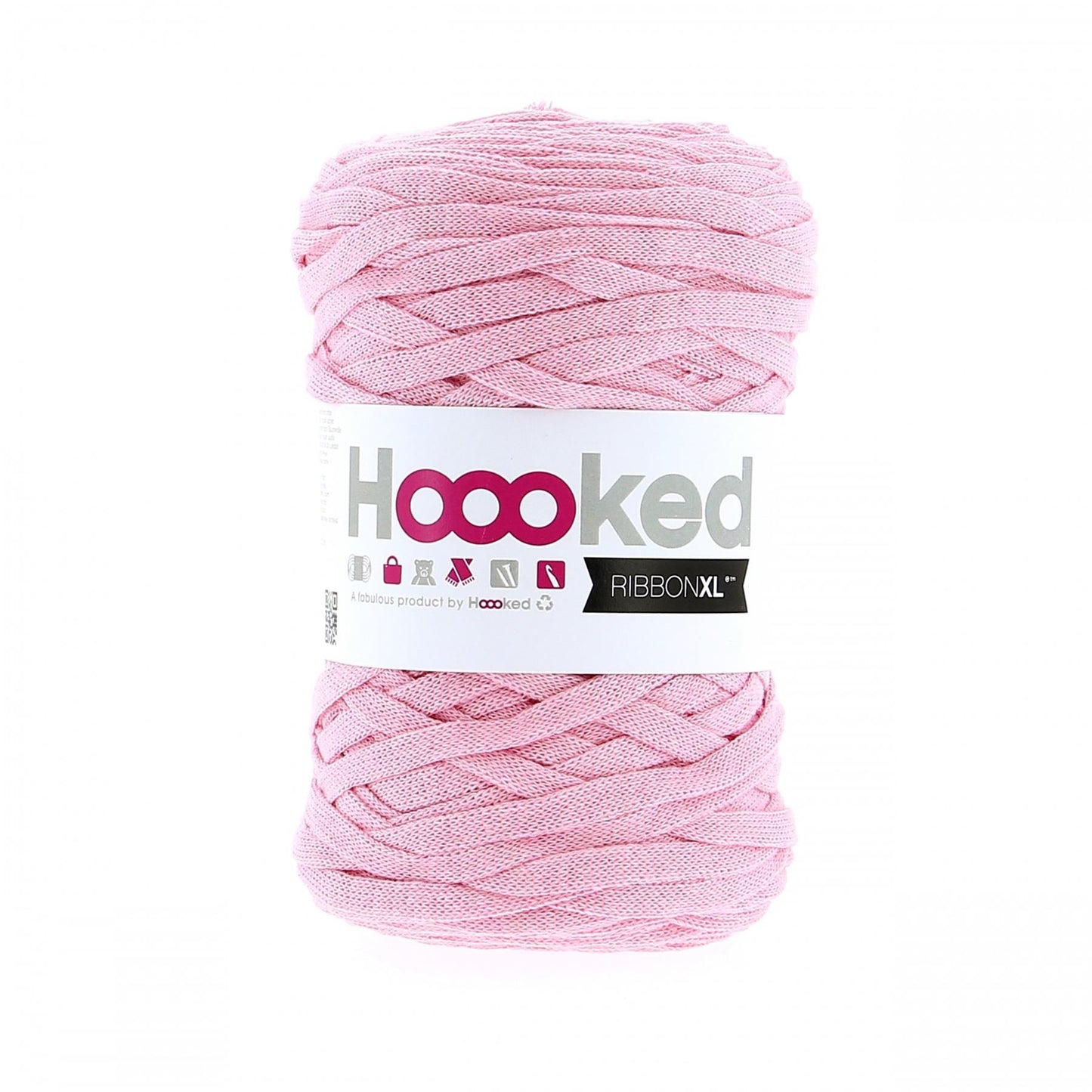 Hoooked RXL40 RibbonXL Sweet Pink 0.8 Cotton T-Shirt Yarn - 120m (393.7'), 250g