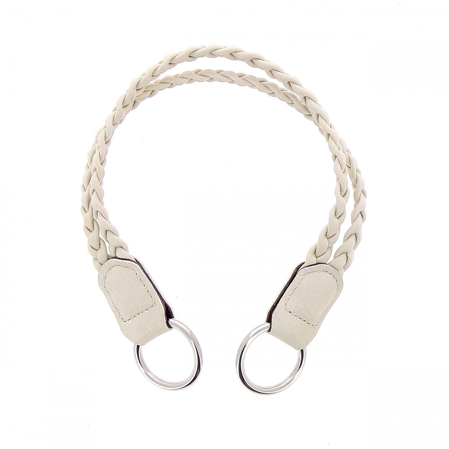 [Hoooked] MA116CREAMA Vegan Leather Cream Vegan Leather Double Braided Bag Handle