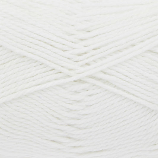 [King Cole] 76710 Cottonsoft White Yarn - 210M, 100g Double Knit