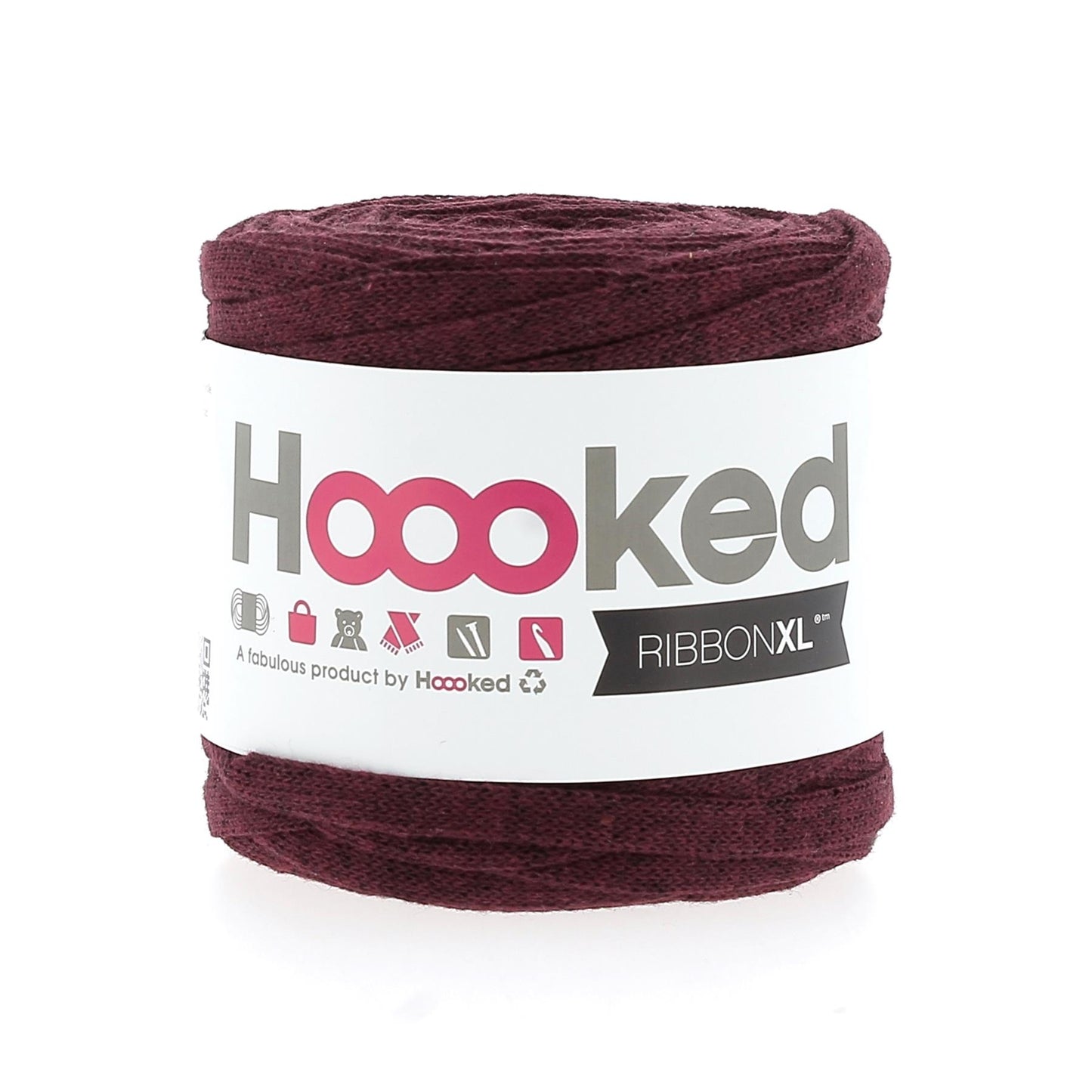 [Hoooked] RXL54MINI RibbonXL Maroon Rust Cotton Yarn - 60M, 125g