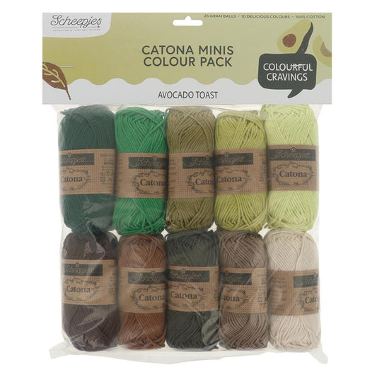[Scheepjes] 24952 Catona Colour Pack Avocado Toast Yarn - 25g