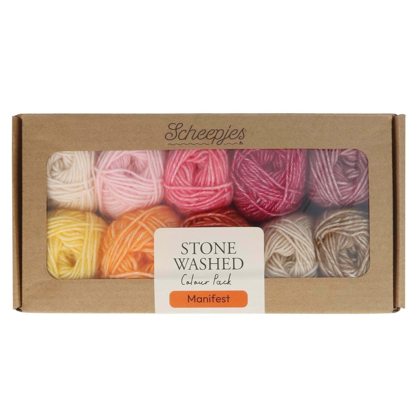 [Scheepjes] 24534 Stone Washed Colour Pack Manifest Yarn - 25g