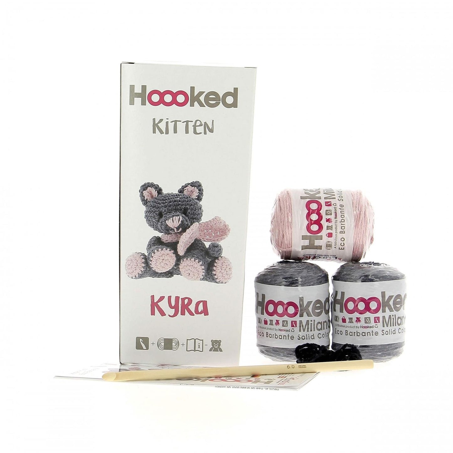 Hoooked Eco Barbante Milano Cotton Kitten Kyra Crochet Amigurumi Kit