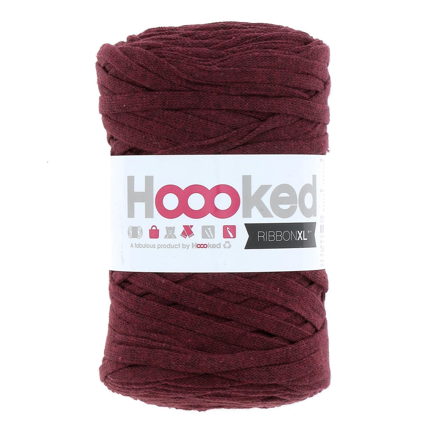 [Hoooked] RXL54 RibbonXL Maroon Rust Cotton Yarn - 120M, 250g