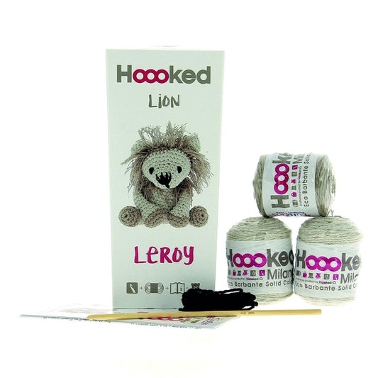 Hoooked Eco Barbante Milano Cotton Lion Leroy Crochet Amigurumi Kit