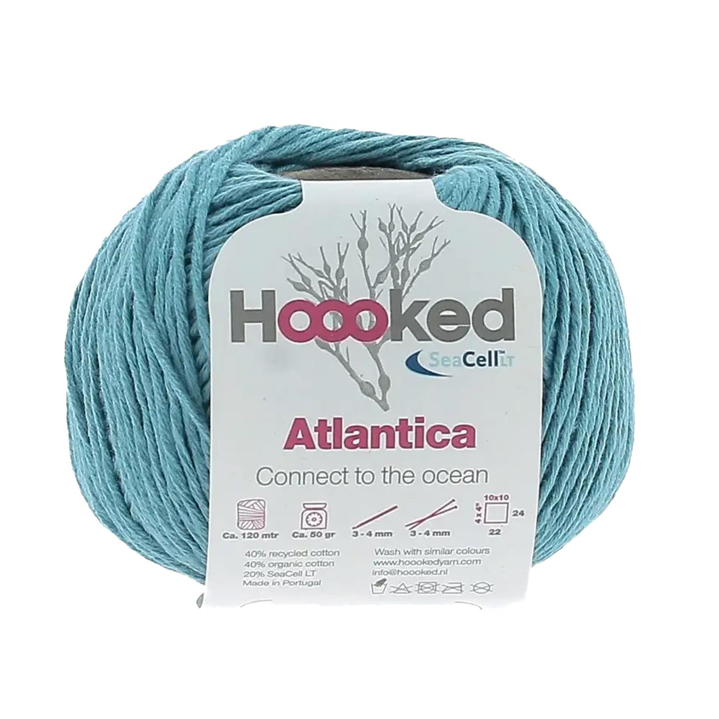 [Hoooked] AT14 Atlantica Ocean Blue Seacell Cotton Yarn - 120M, 50g