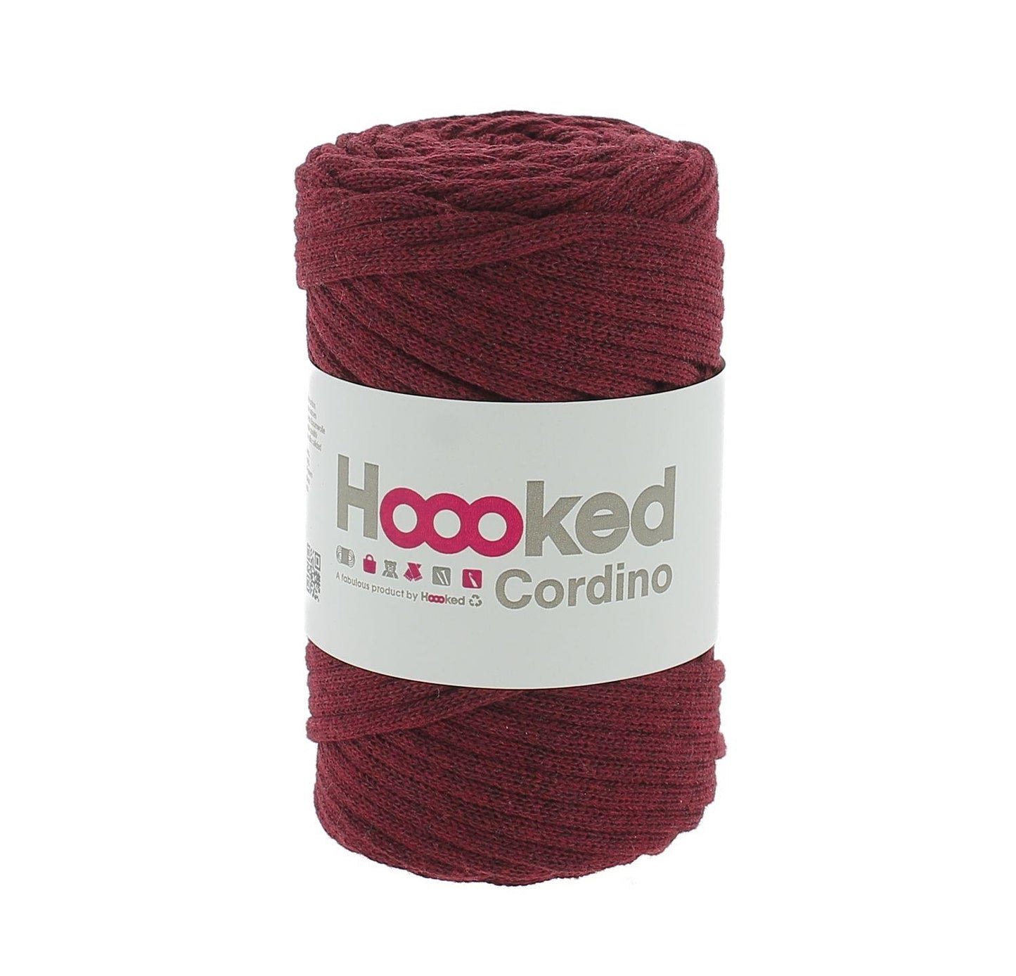 [Hoooked] CORD54 Cordino Rust Maroon Cotton Macrame Cord - 54M, 150g