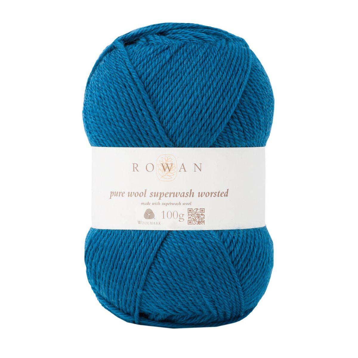 Pure Wool Superwash Worsted 100% Wool Yarn - 100g