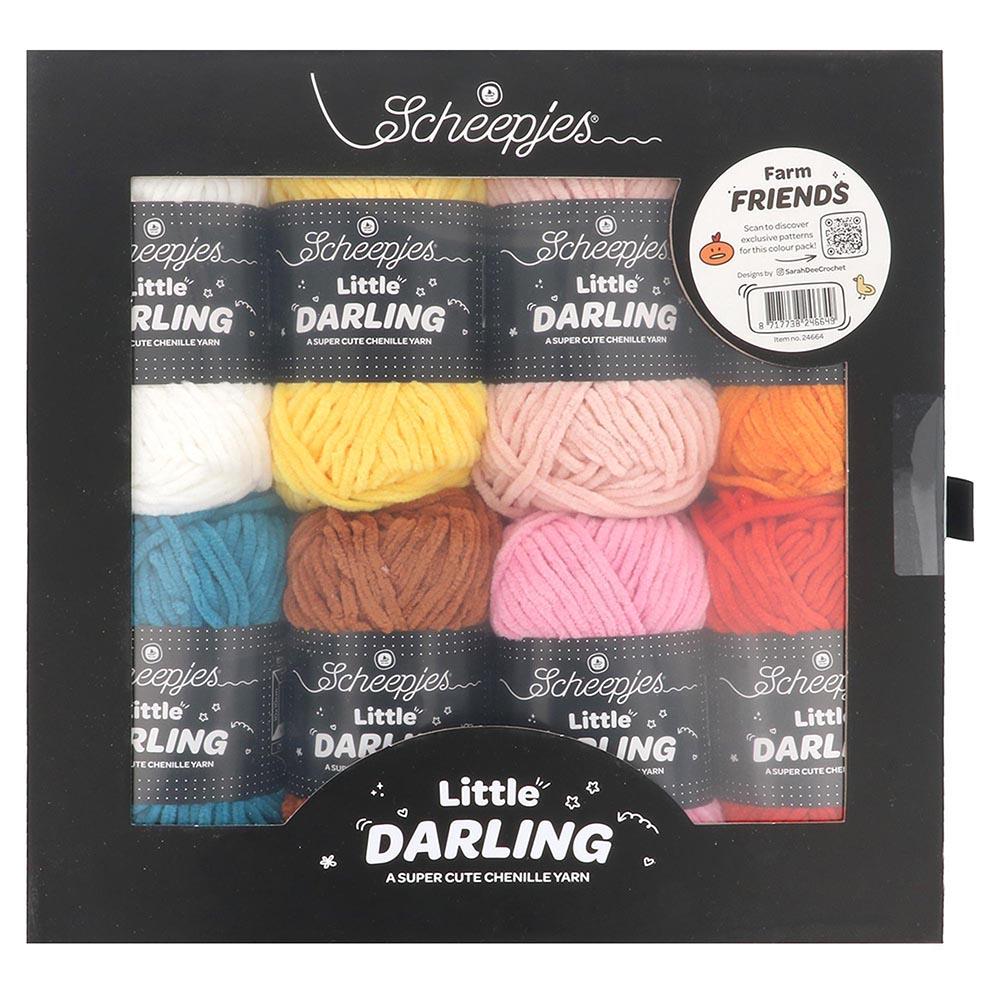 [Scheepjes] 24664 Little Darling Colour Pack Farm Friends Yarn - 25g Pack of 8