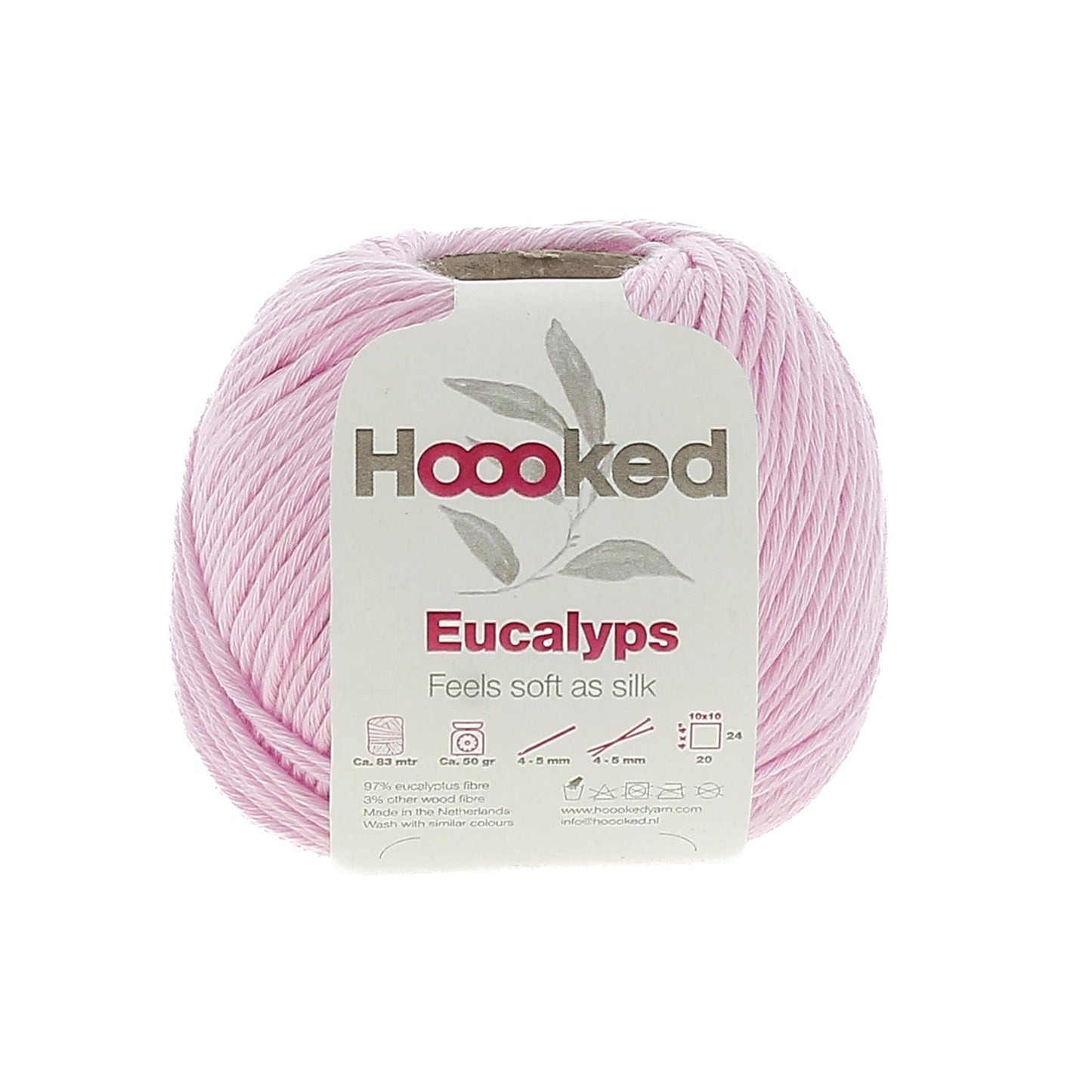 [Hoooked] EC0850G Eucalyps Rosa Pink Eucalyptus Yarn - 82.5M, 50g