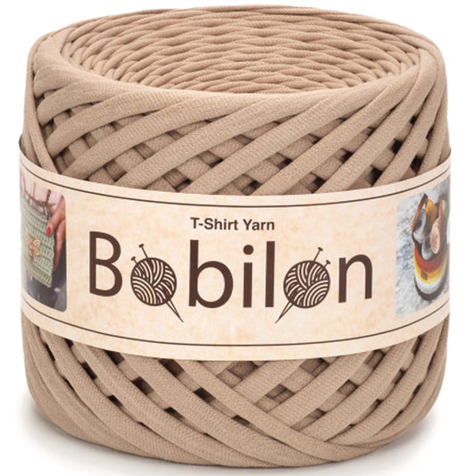 [Bobilon] Mini Caramel Cotton T-Shirt Yarn - 100M, 5-7mm, 220g