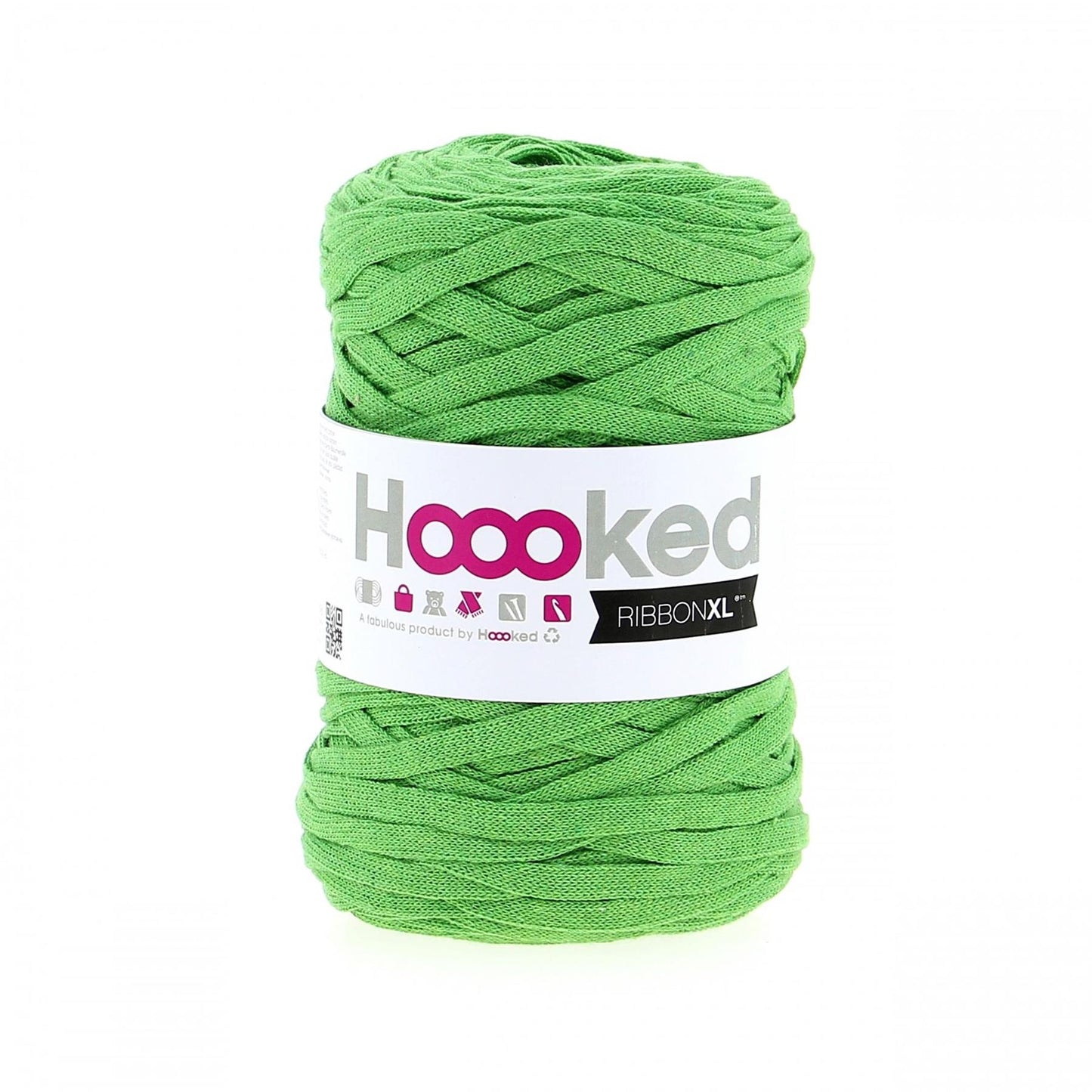 Hoooked RXL30 RibbonXL Salad Green 0.8 Cotton T-Shirt Yarn - 120m (393.7'), 250g