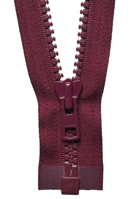 [YKK] Dark Wine Vislon Heavyweight Open-End Zip - 46Cm Or 18.11In