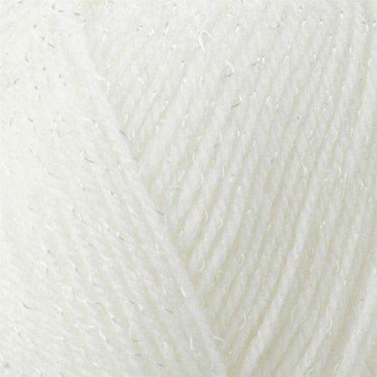 [James C Brett] BYS4 Baby Shimmer White 100% Premium Acrylic Yarn - 280M, 100g 4 Ply