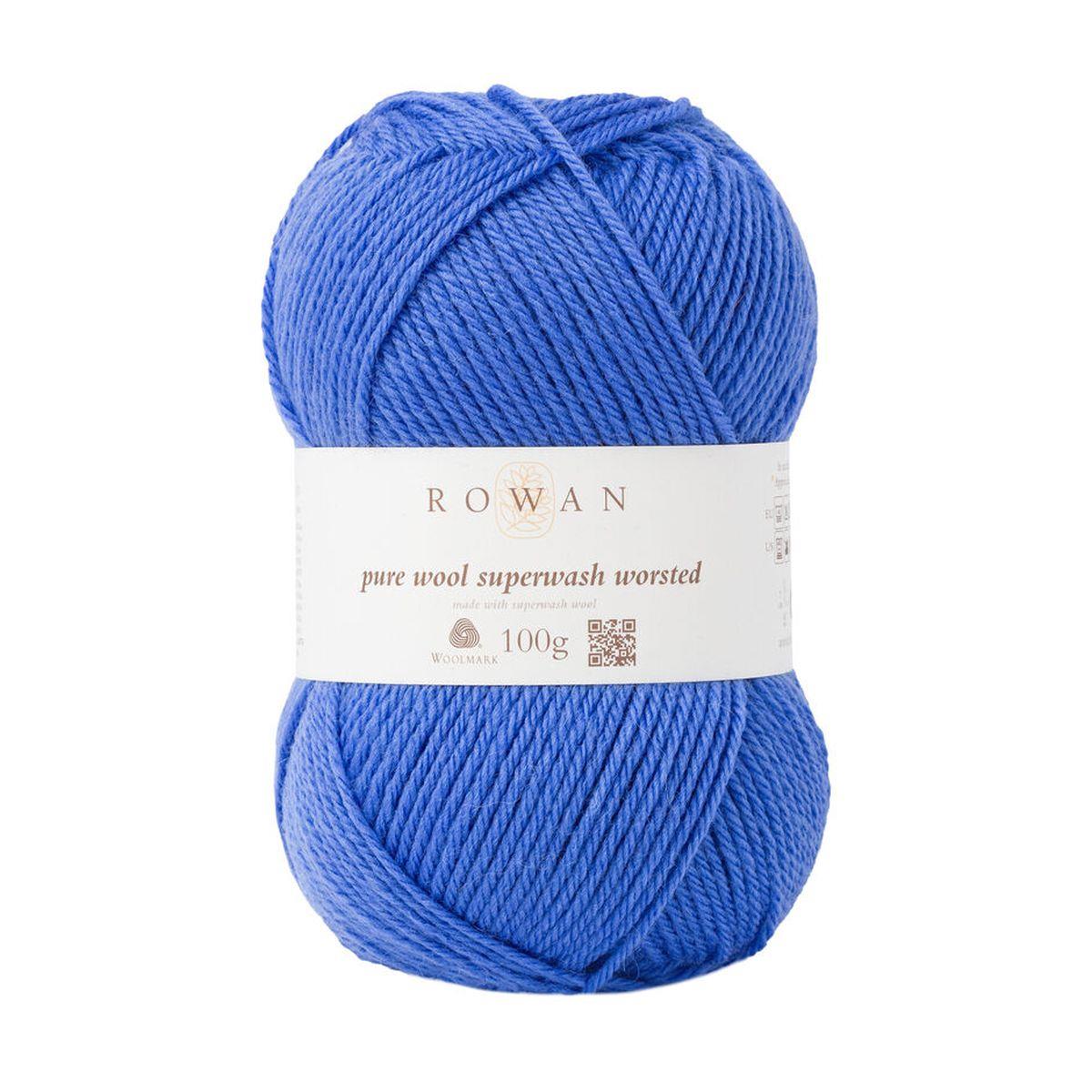 Pure Wool Superwash Worsted 100% Wool Yarn - 100g