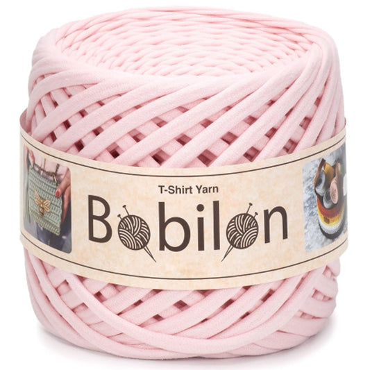[Bobilon] Mini Blush Pink Cotton T-Shirt Yarn - 100M, 5-7mm, 220g