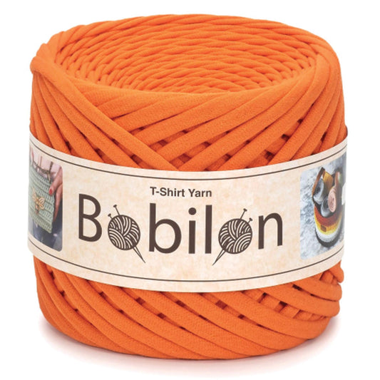[Bobilon] Micro Orange Cotton T-Shirt Yarn - 100M, 3-5mm, 200g