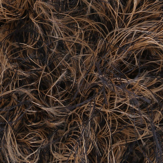 [James C Brett] H5 Faux Fur Tan/Black Mix 100% Polyester Yarn - 90M, 100g Chunky