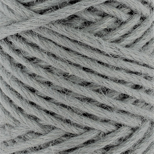 Hoooked Mist Grey Jute Cotton Yarn - 45m (147.6'), 300g
