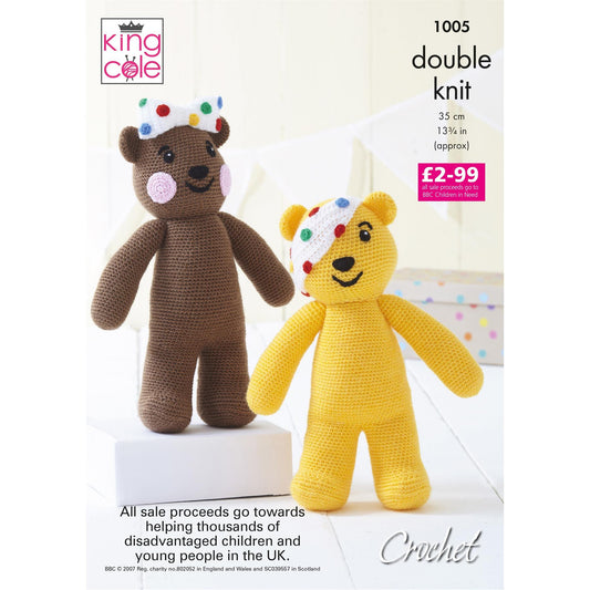 [King Cole] CHILDREN IN NEED PUDSEY & BLUSH BEARS Pattern