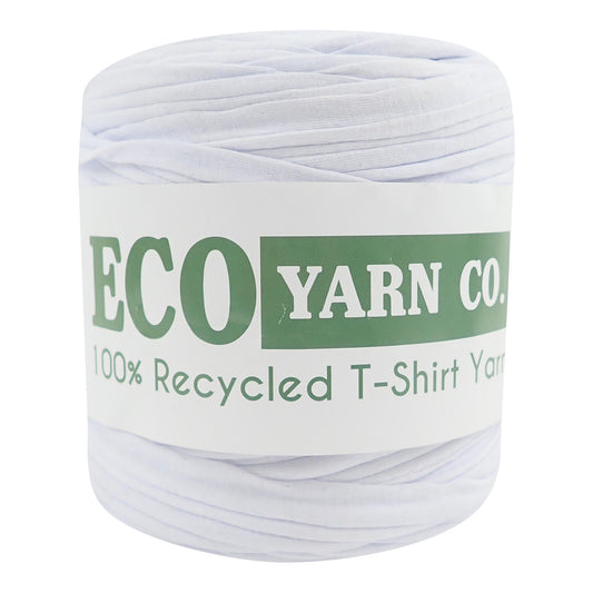 [Eco Yarn Co] White Cotton T-Shirt Yarn - 120M, 700g