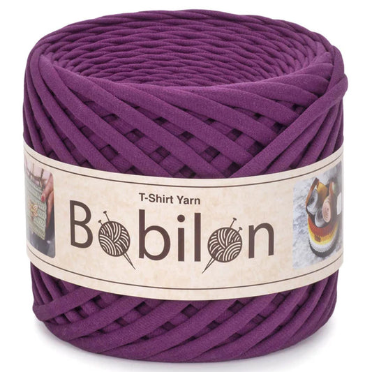 [Bobilon] Medium Plum Pie Cotton T-Shirt Yarn - 100M, 7-9mm, 320g
