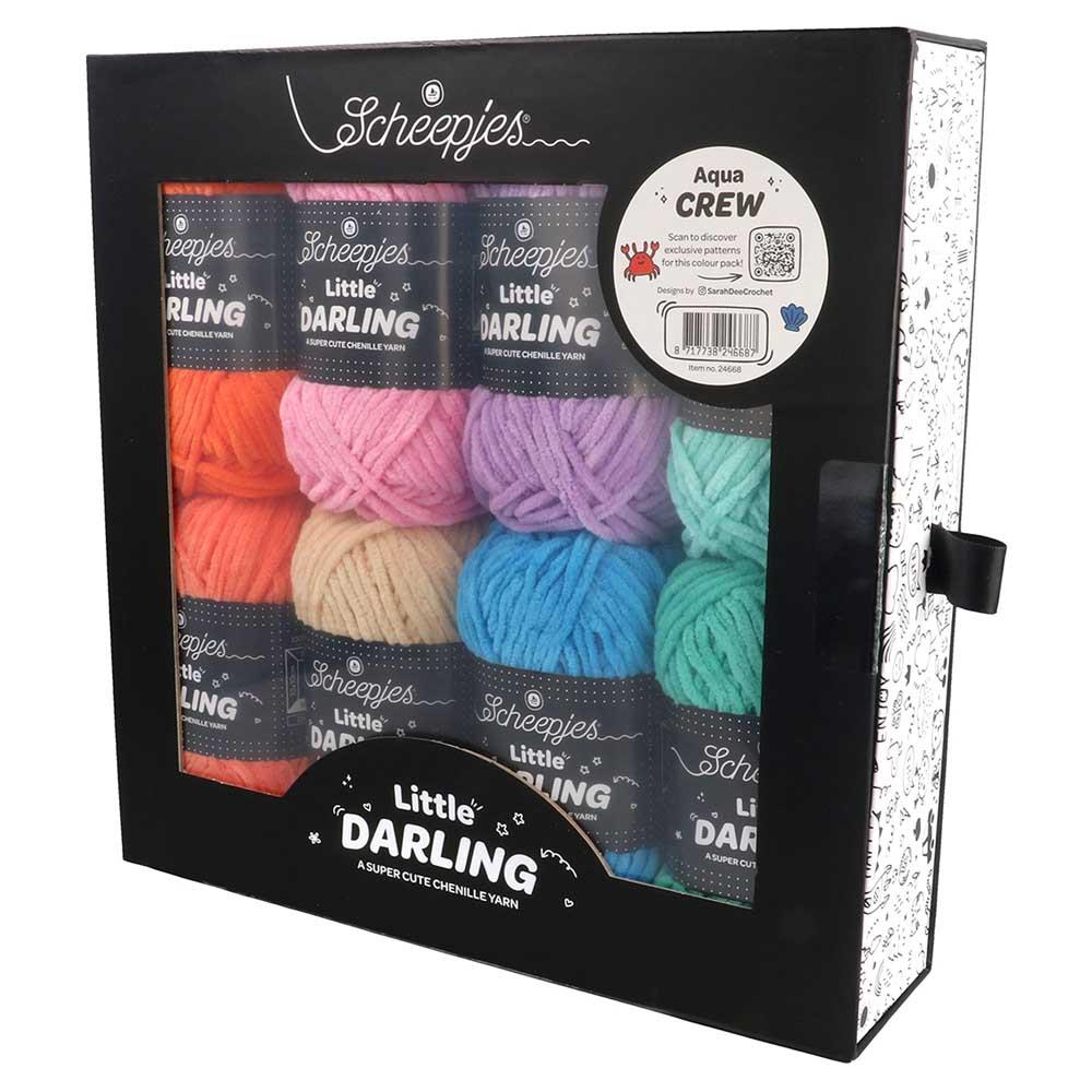 [Scheepjes] 24668 Little Darling Colour Pack Aqua Crew Yarn - 25g Pack of 8