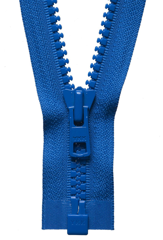 [YKK] Bright Blue Vislon Heavyweight Open-End Zip - 71Cm