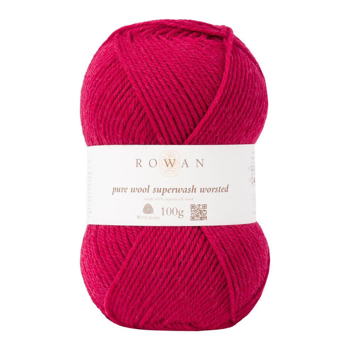 Pure Wool Superwash Worsted 100% Wool Yarn - 100g