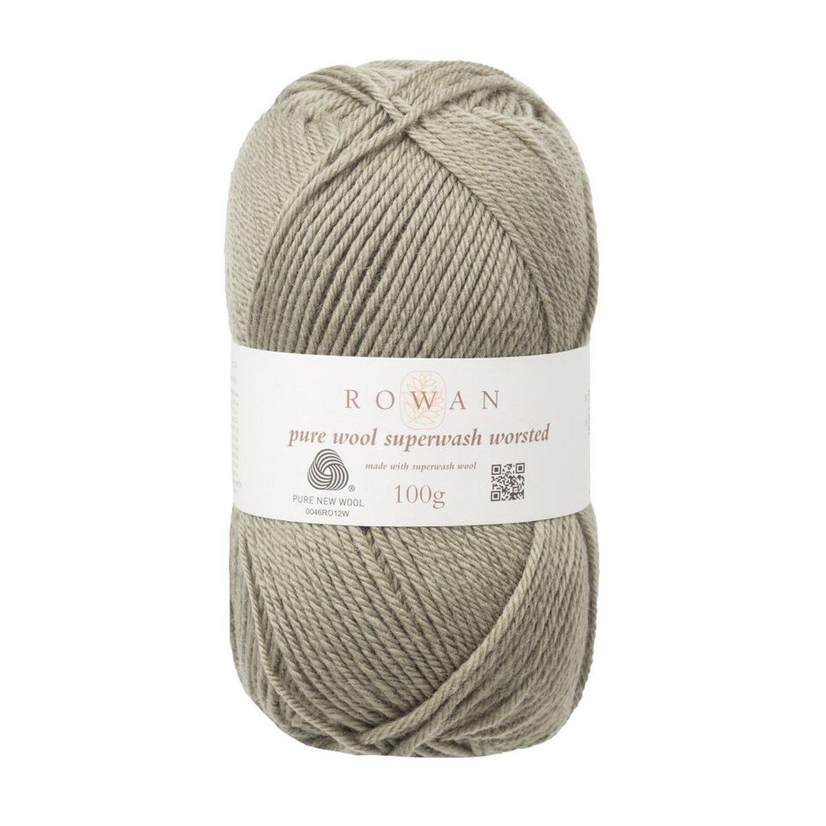 Pure Wool Superwash Worsted 100% Wool Yarn - 100g