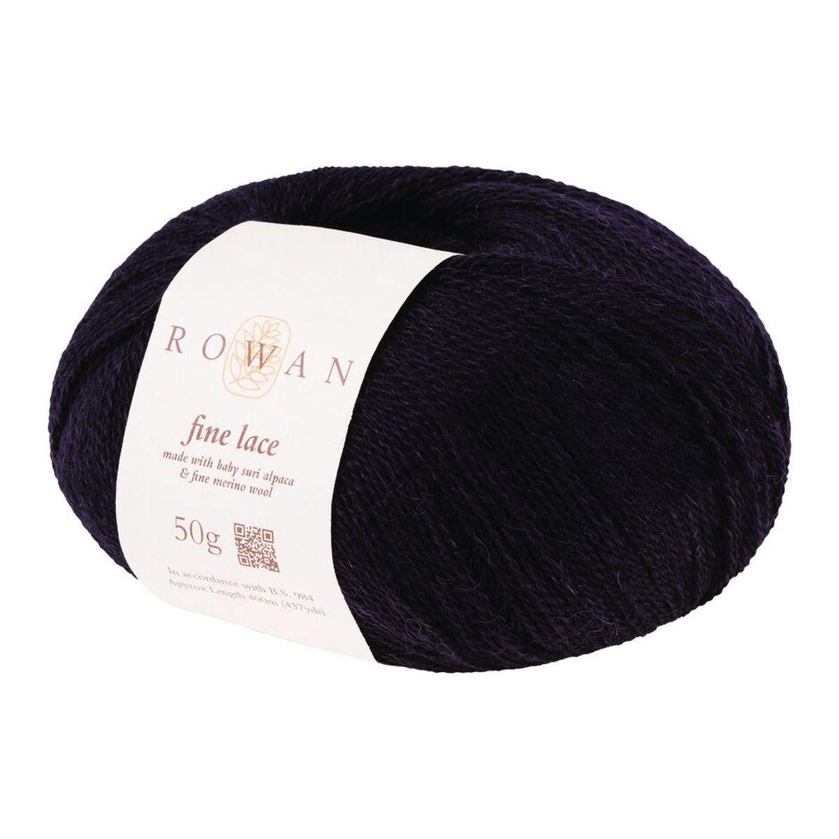 Fine Lace Dark 80% Alpaca 20% Wool Yarn - 50g