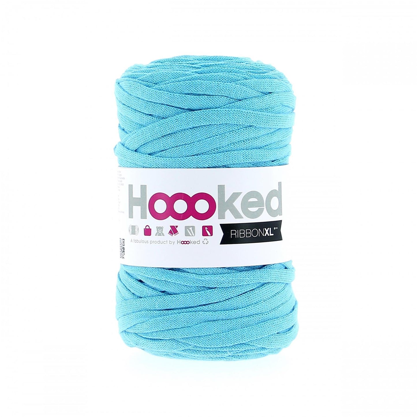 Hoooked RXL37 RibbonXL Sea Blue 0.8 Cotton T-Shirt Yarn - 120m (393.7'), 250g