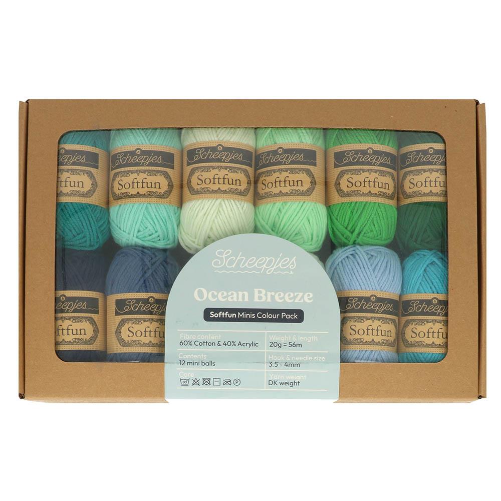 [Scheepjes] 24942 Softfun Colour Pack Ocean Breeze Yarn - 20g