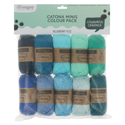 [Scheepjes] 24953 Catona Colour Pack Blueberry Fizz Yarn - 25g
