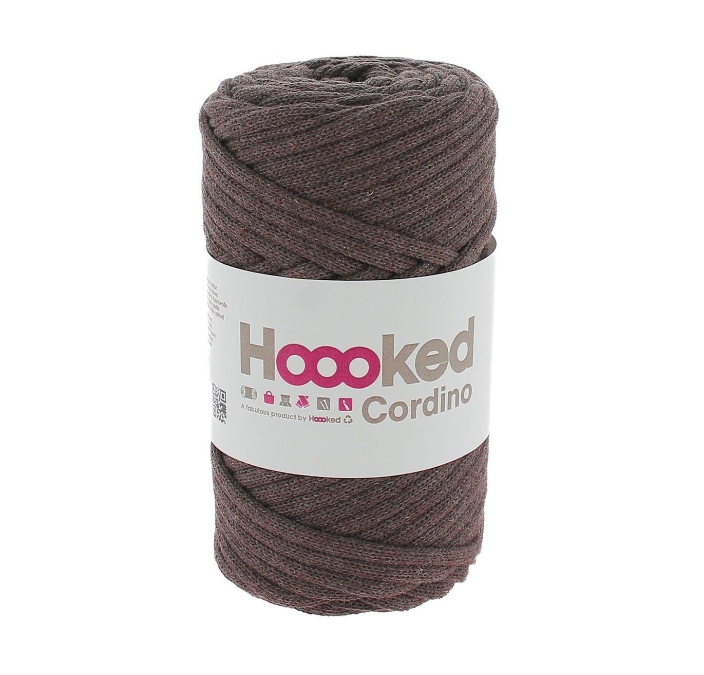 [Hoooked] CORD39 Cordino Tobacco Brown Cotton Macrame Cord - 54M, 150g