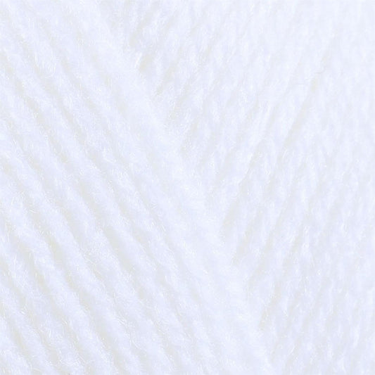 [James C Brett] BB4 Baby DK White 100% Premium Acrylic Yarn - 290M, 100g Double Knit