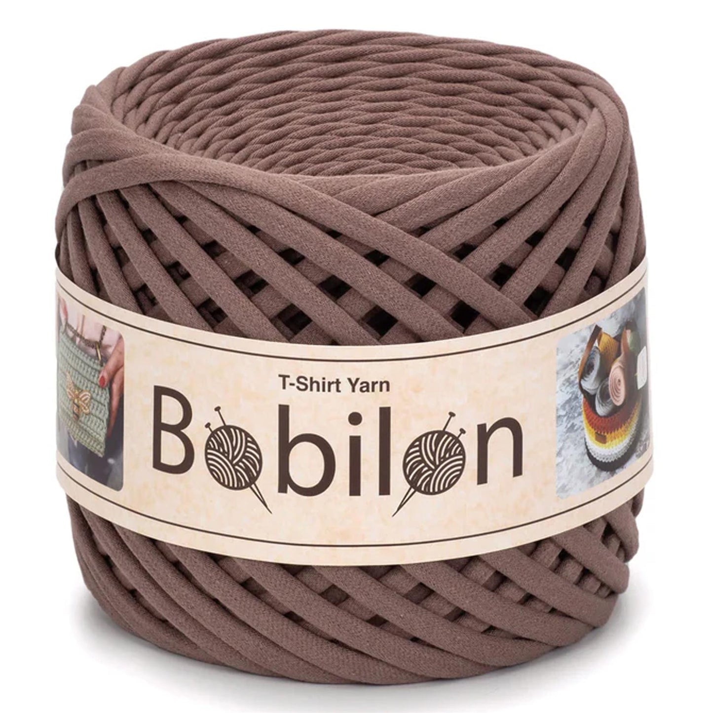 [Bobilon] Micro Cocoa Cotton T-Shirt Yarn - 100M, 3-5mm, 200g