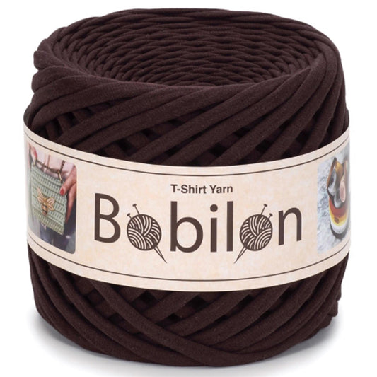 [Bobilon] Mini Hot Chocolate Cotton T-Shirt Yarn - 100M, 5-7mm, 220g