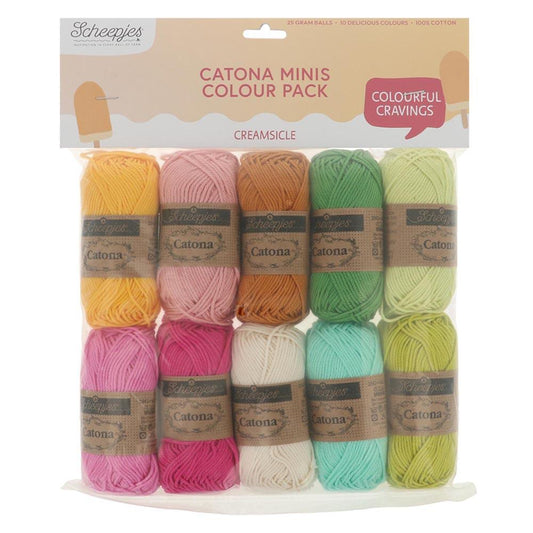 [Scheepjes] 24954 Catona Colour Pack Creamsicle Yarn - 25g