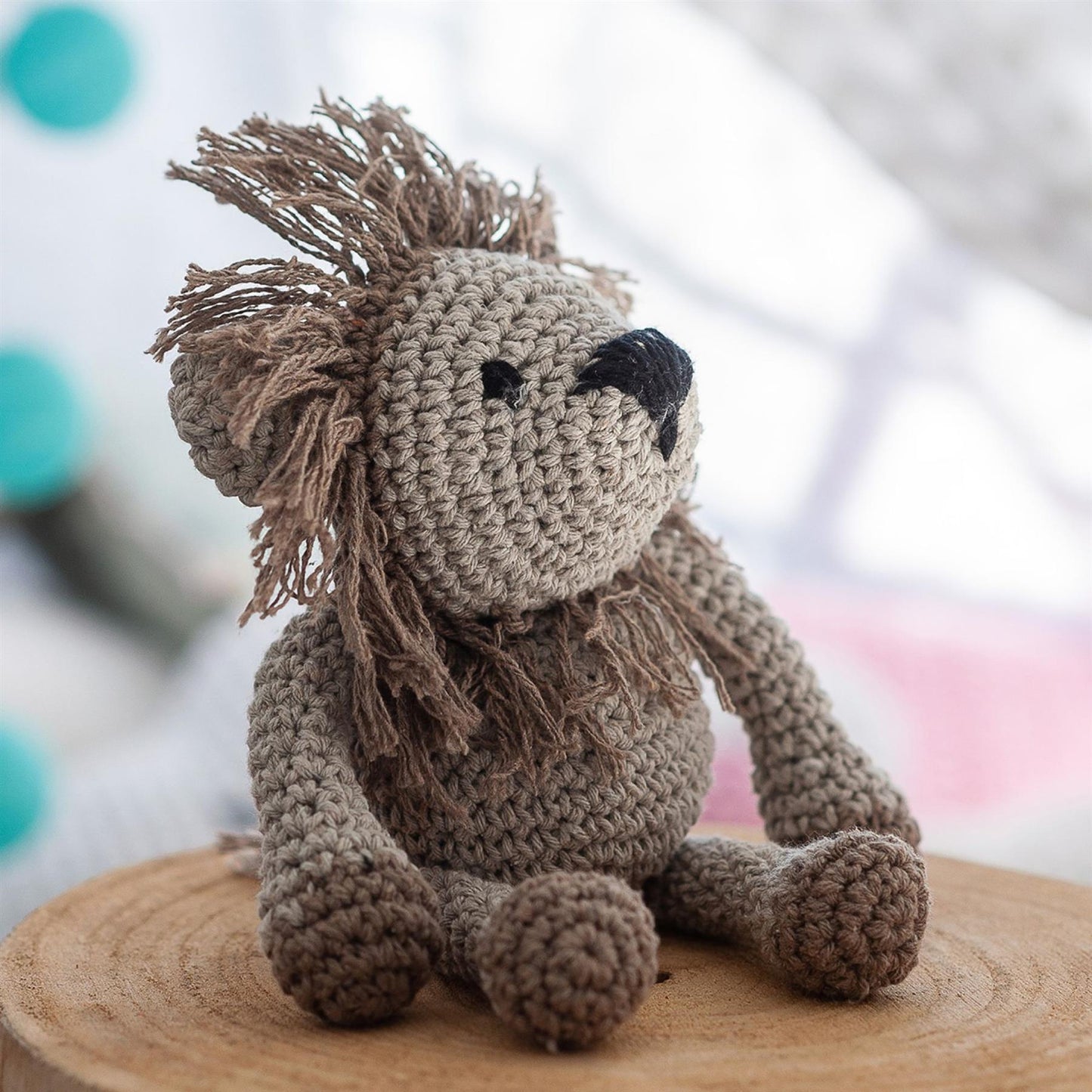 Hoooked Eco Barbante Milano Cotton Lion Leroy Crochet Amigurumi Kit