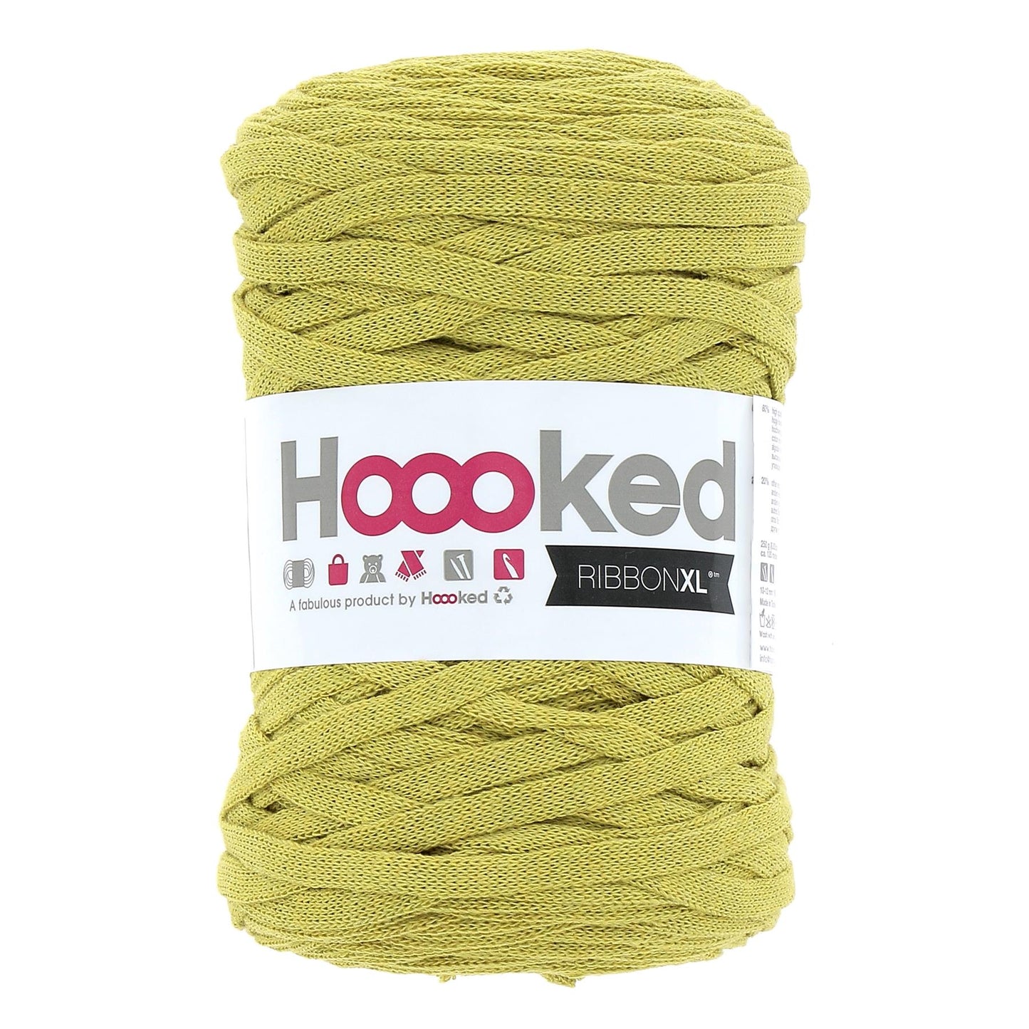 Hoooked RXL SP5 RibbonXL Spicy Ocre 0.8 Cotton T-Shirt Yarn - 120m (393.7'), 250g