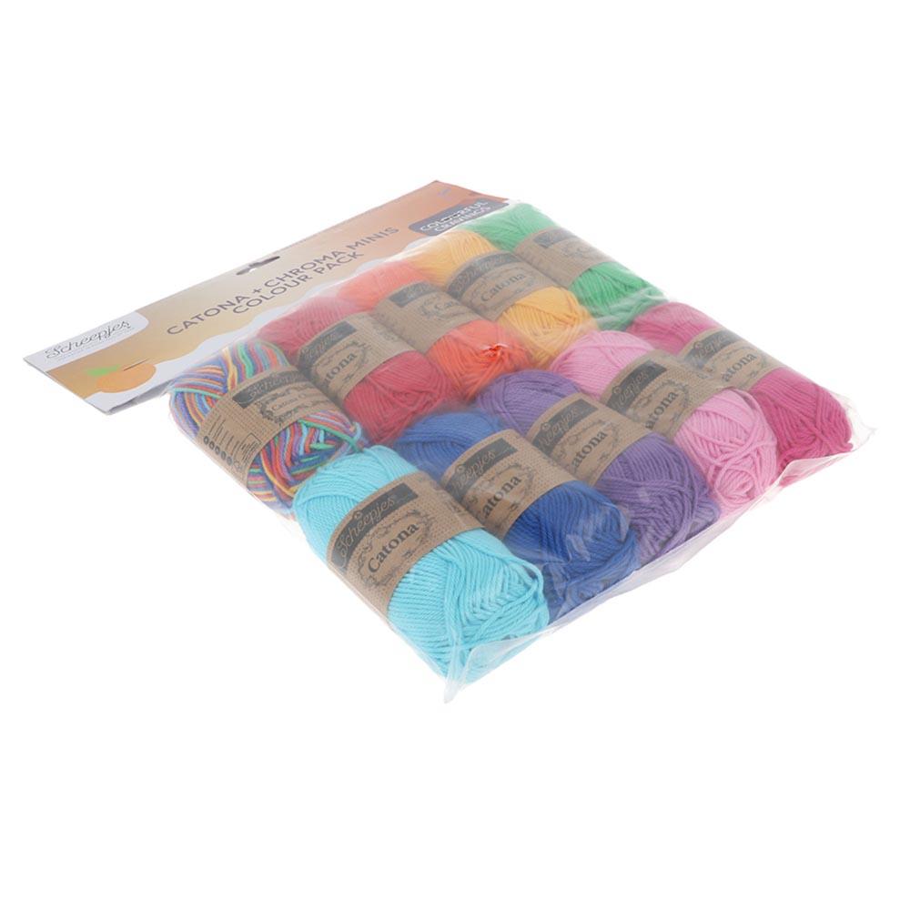 [Scheepjes] 24961 Catona and Chroma Colour Pack Pl. Yarn - 25g