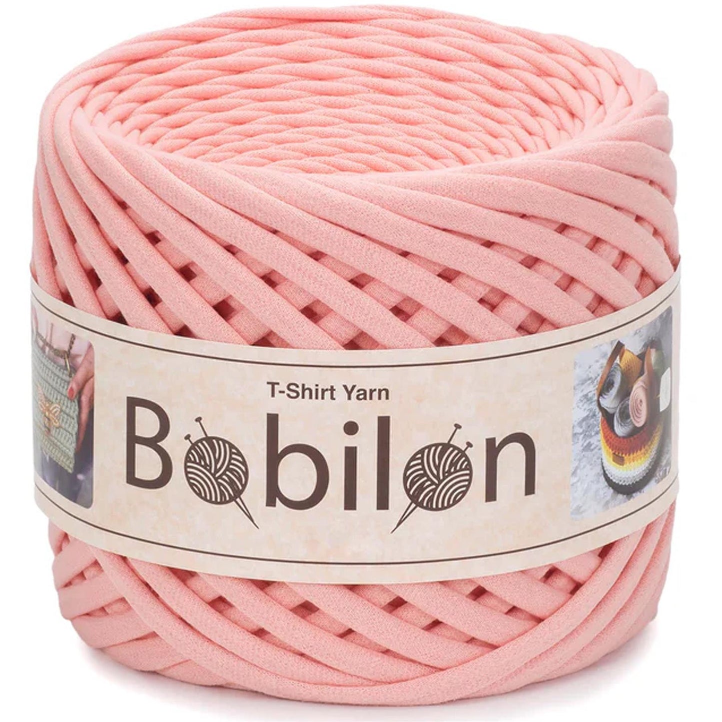[Bobilon] Medium Marshmallow Cotton T-Shirt Yarn - 100M, 7-9mm, 320g