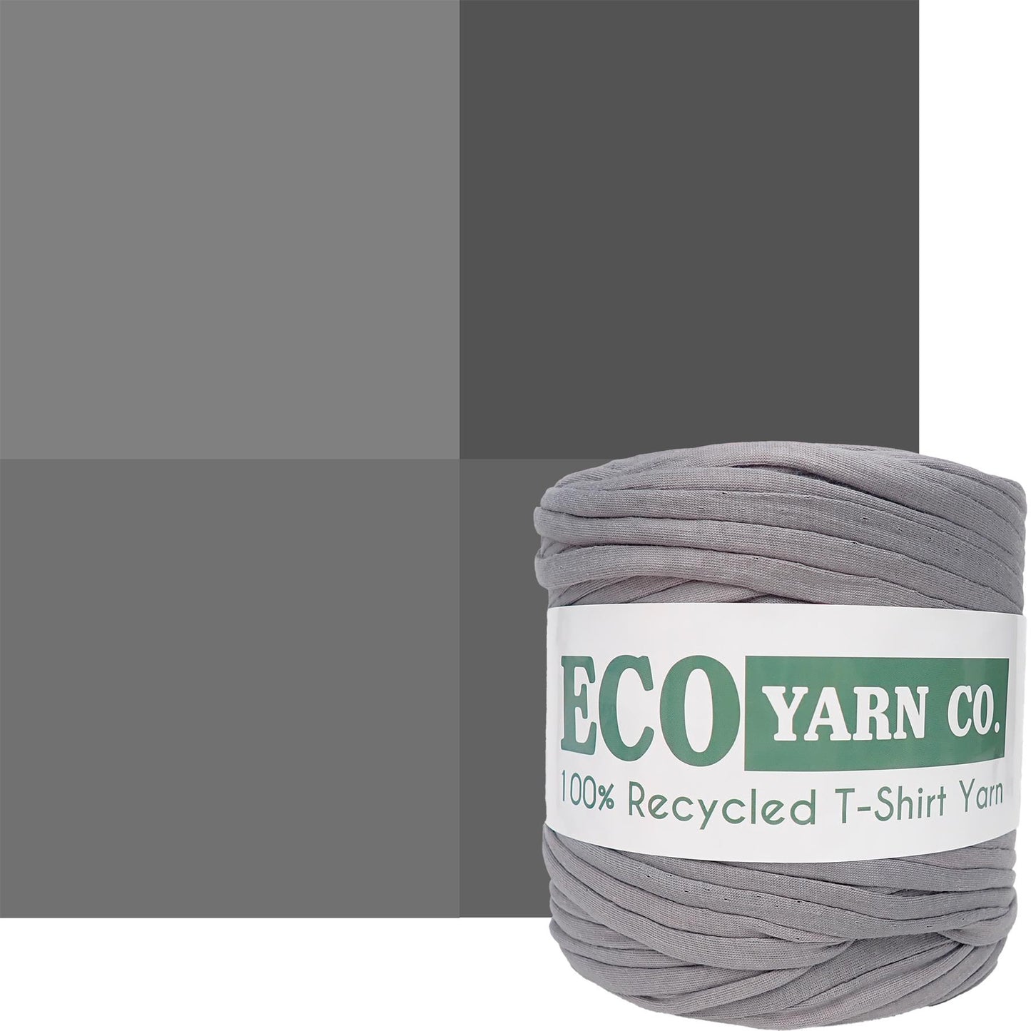 [Eco Yarn Co] Dark Grey Cotton T-Shirt Yarn - 120M, 700g