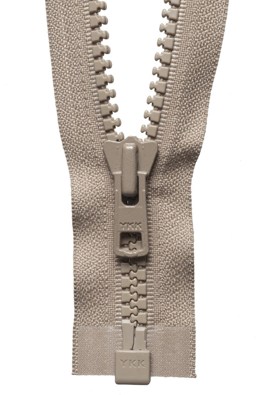 [YKK] Fawn Vislon Heavyweight Open-End Zip - 66Cm