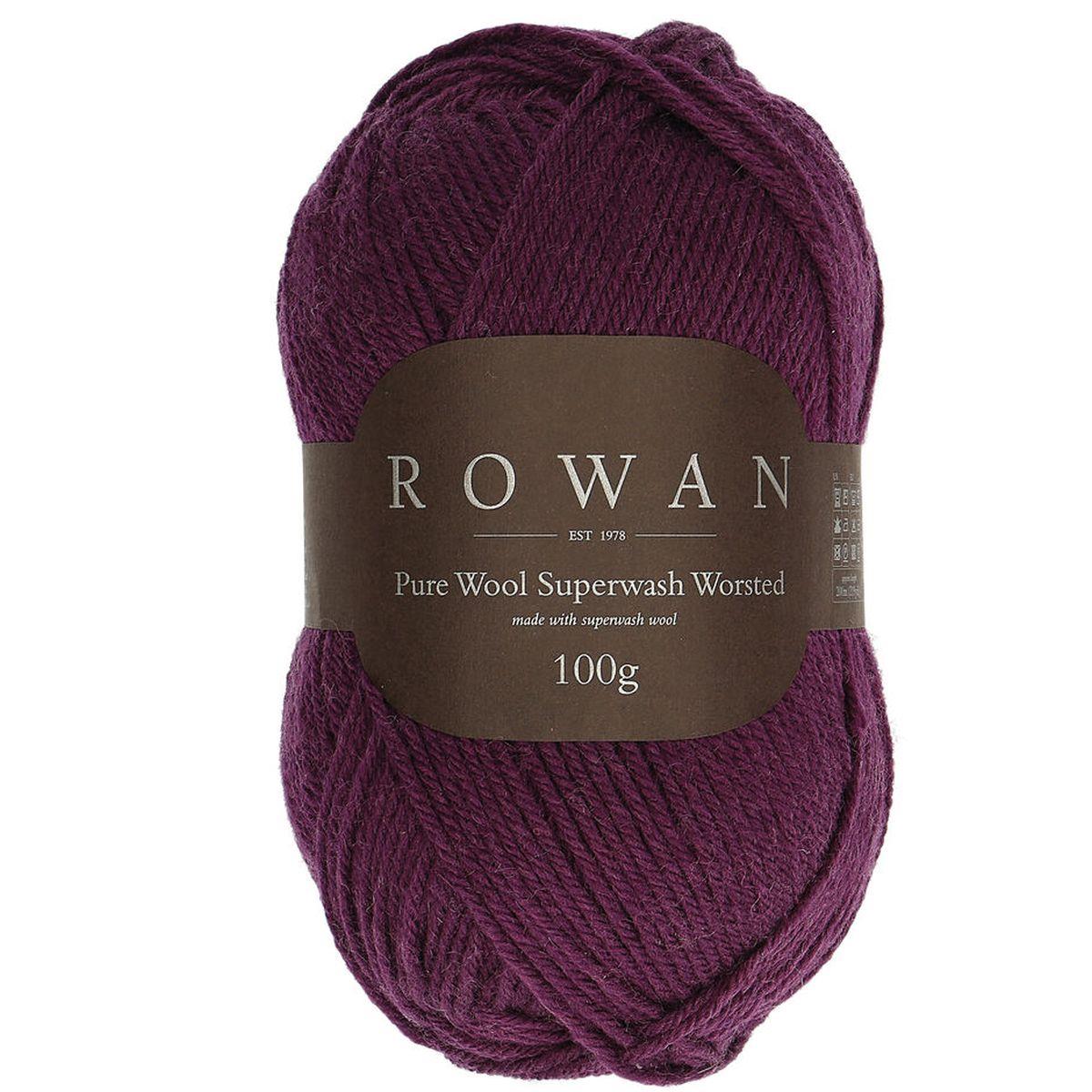 Pure Wool Superwash Worsted 100% Wool Yarn - 100g