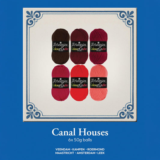 [Scheepjes] 24922 Colour Crafter Pack Canal Houses Yarn - 50g Pack of 6