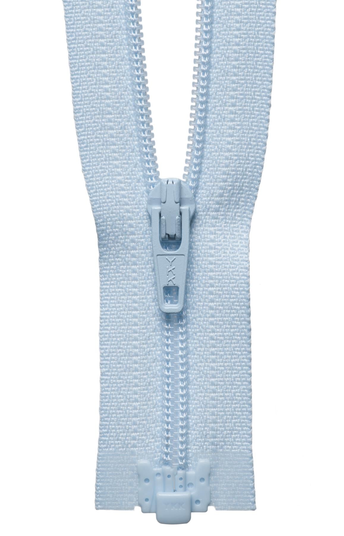 [YKK] Baby Blue Light-Weight Open End Zip - 25Cm